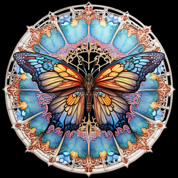 Dreamy butterfly painting