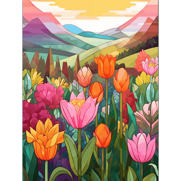 Wildflowers Stained Glass
