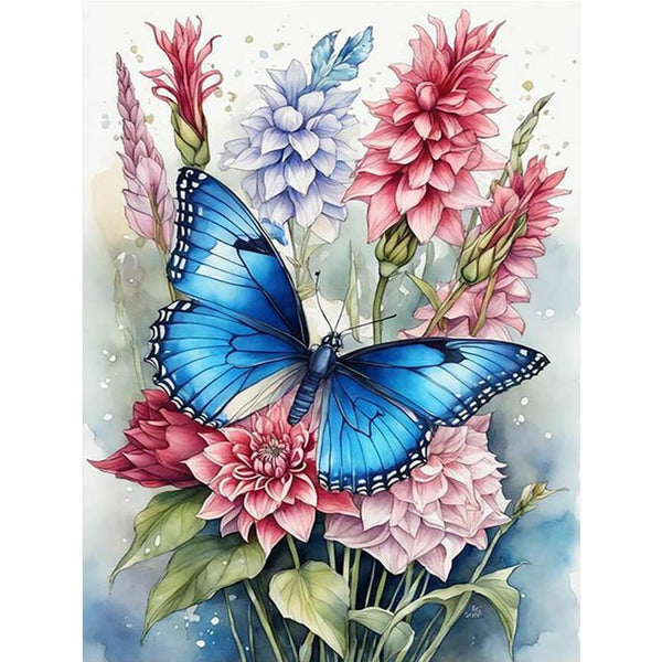 Blue beautiful butterfly
