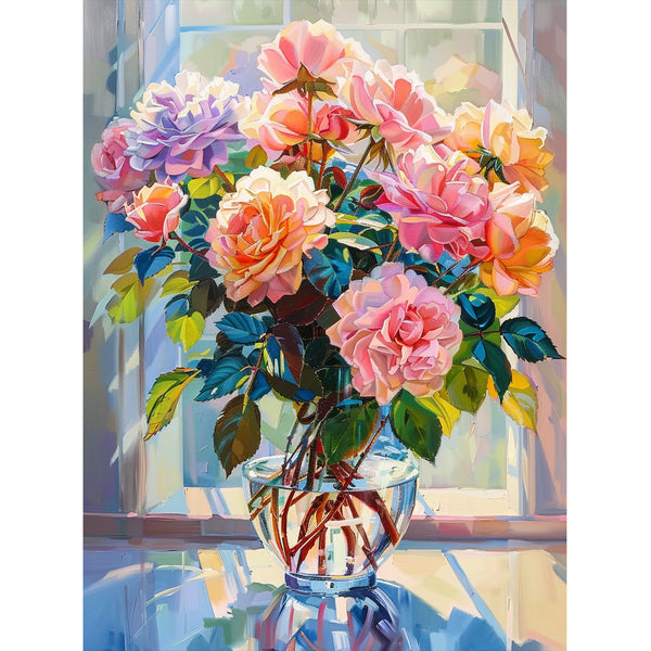 Flowers by the window