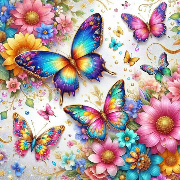 Dreamy colorful butterfly