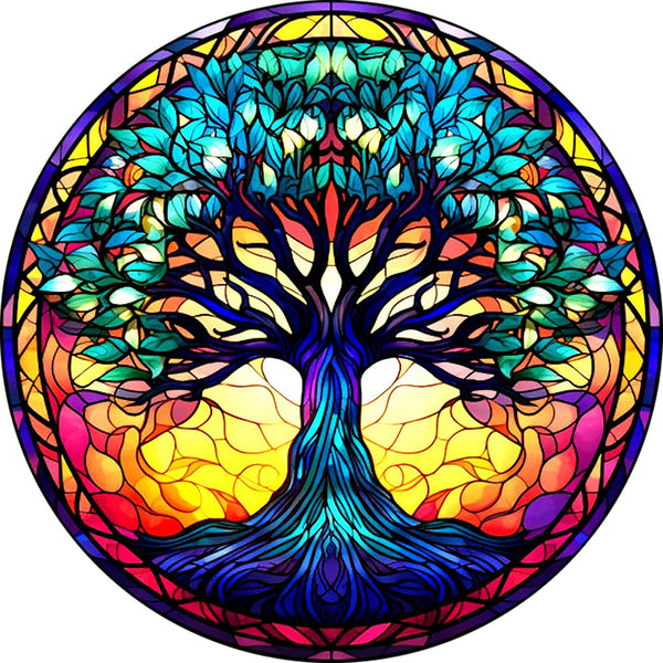 Glass Colorful Tree