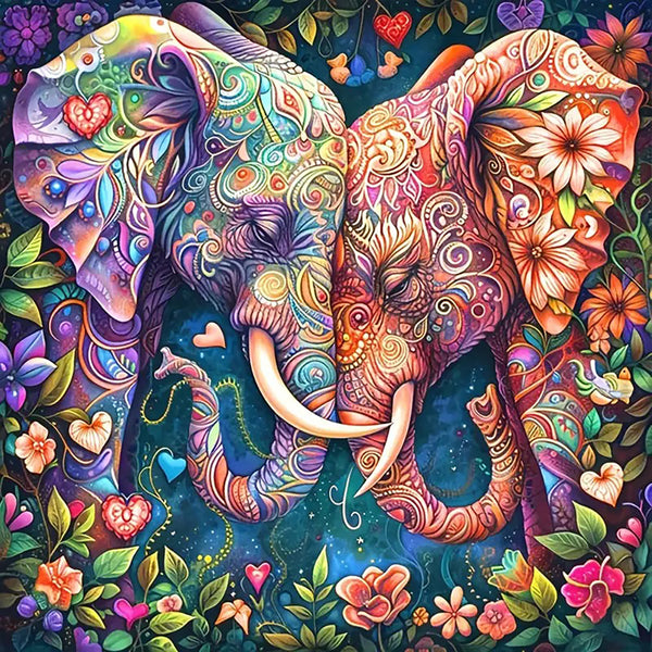 Colorful elephant