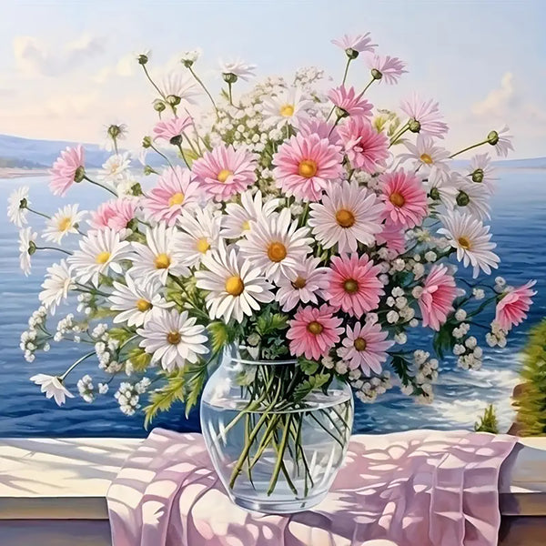 Flowers by the sea