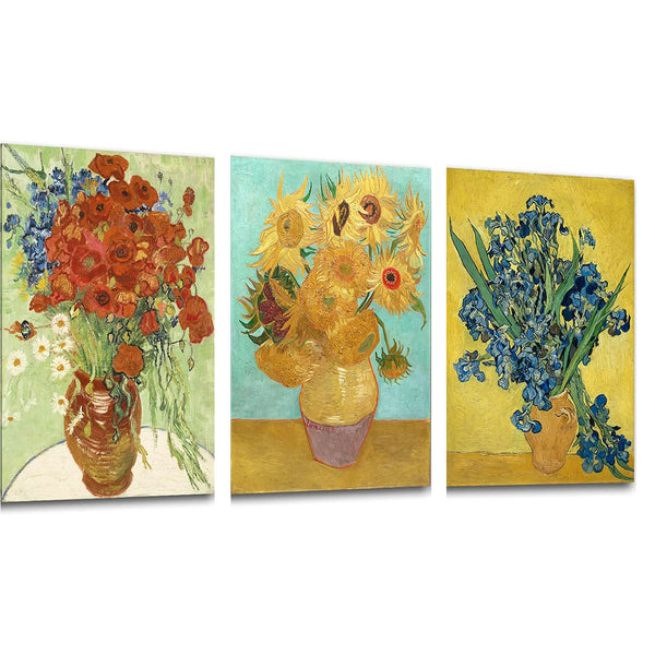 Oil painting flowers-3 Pack Diamond Painting Kits