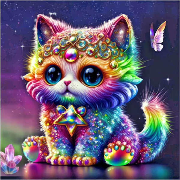 Colored kitten