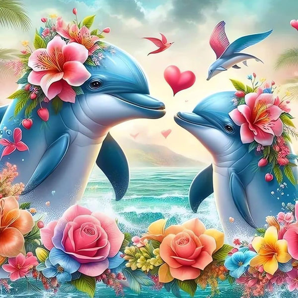 Two dolphins