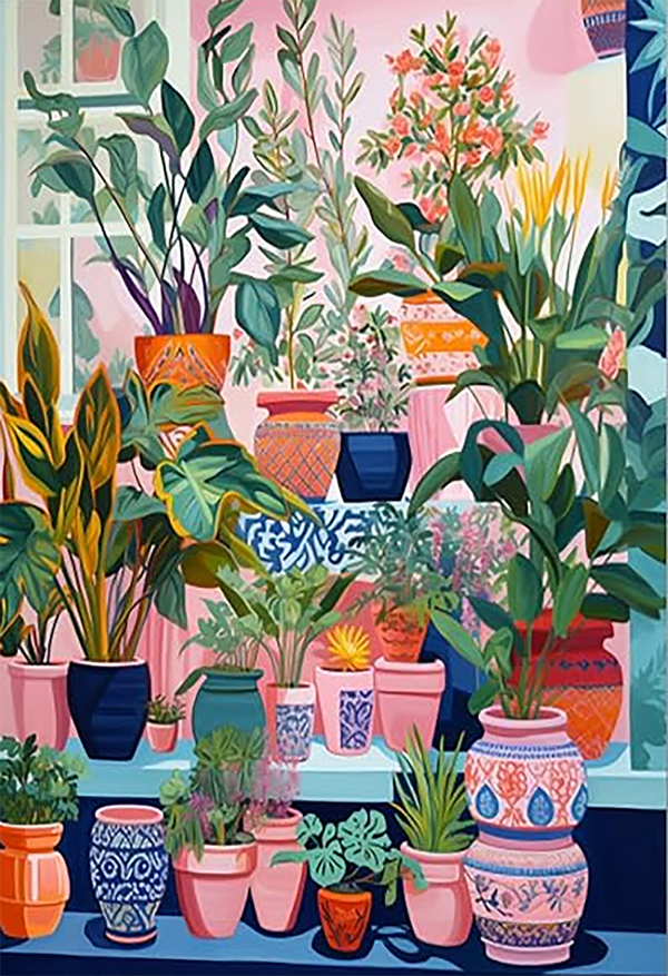 Potted plants