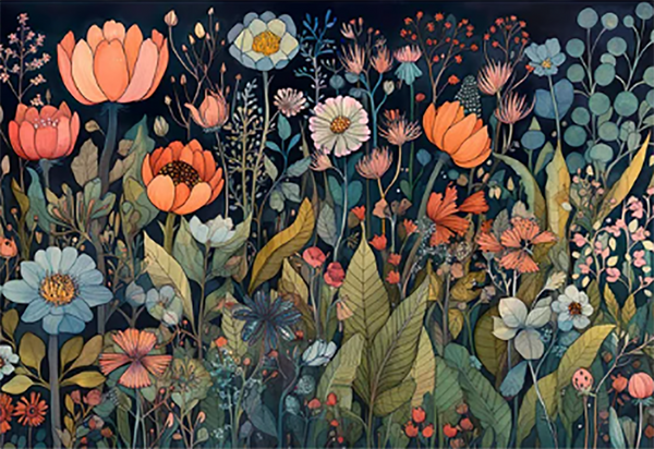 Flowers and Grass