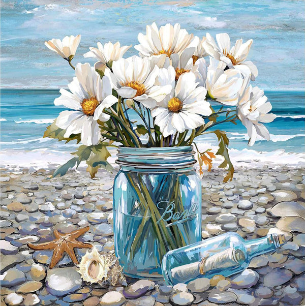 Flowers by the sea