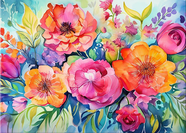 oil painting of flowers