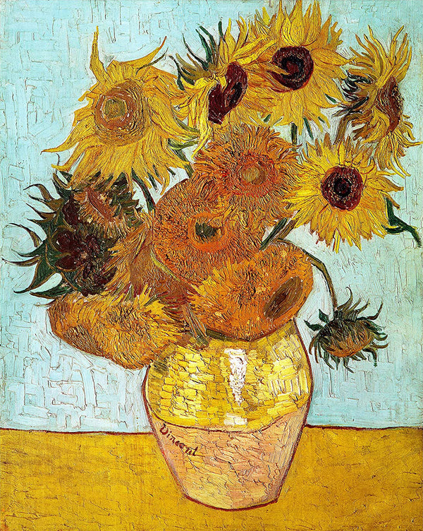 Oil painting style - sunflower