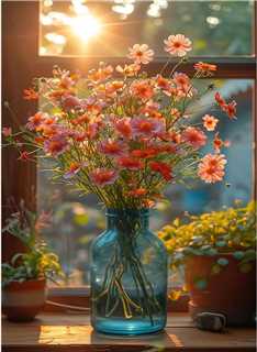Pink flowers
